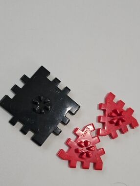 Vintage Ohio Art Zaks building toy pieces from the late 1980s